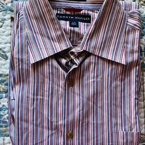 Tommy Hilfiger Men's Multicolor Striped Button-Down Shirt